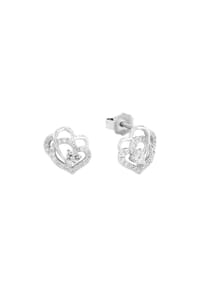 amor - Damen Ohrstecker "Herz", 925er Silber - SILBER