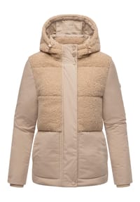 MARIKOO® - Plüschjacke Sheeta 16 - Beige