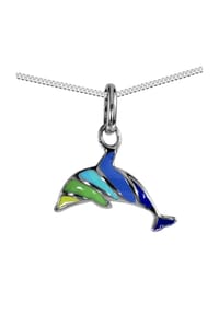 OSTSEE-SCHMUCK® - Kette mit Anhänger , Delfin , Silber 925/000 - silber