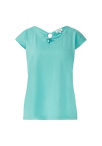 s.Oliver - T-Shirt, V-Ausschnitt, für Damen - 0100 WHITE