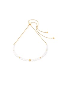 COEUR DE LION - Halskette Slider Pearl Spike - Weiß-Gold