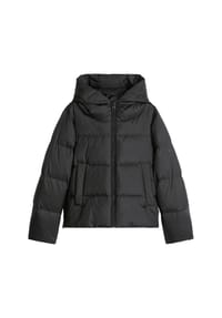 Marc O'Polo - Damen Winterjacke - Woven Outdoor Jacket, Puffer Jacket, Daunenjacke, gesteppt mit Kapuze - Schwarz