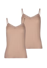 SKINY® - Spaghettitop Modal Lace - beige