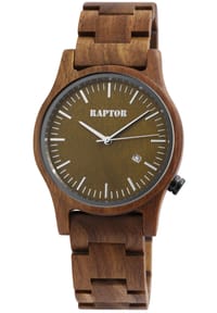RAPTOR Raptor - Herren Quarz Armbanduhr Pirate - Mineralglas - braun #1