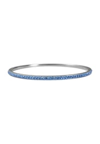 Adelia's Bold Style - Armband – Armreif aus Edelstahl mit Zirkonia Ø 6,0 cm cm - silber