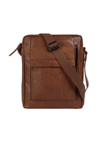 SPIKES & SPARROW® - Umhängetasche Echt Leder - cognac