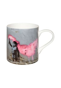 KÖNITZ - Tasse "Young refugee" - GRAU/ ROSA
