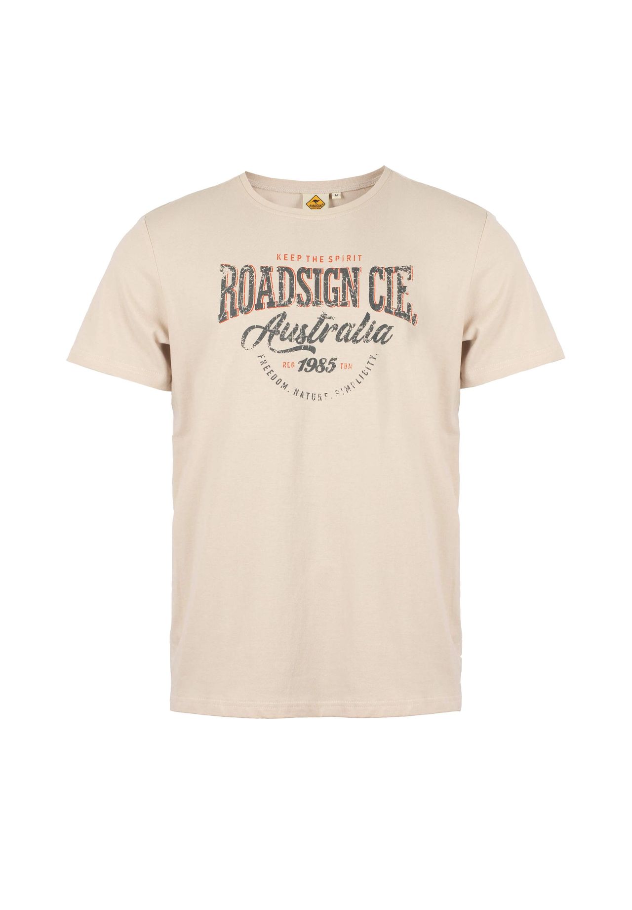 ROADSIGN Australia Herren T-Shirt – Modernes Print-Shirt, Halbarm, Aus Weicher Baumwolle