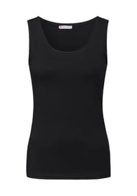 Street One - Top, Rundhals, für Damen - 10001 BLACK