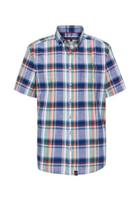 PADDOCK'S® - Freizeithemd mit Kurzarm aus reiner Baumwolle - blue check