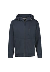 LERROS - Sweatjacke im Hoodie-Look aus Mischgewebe - CLASSIC NAVY