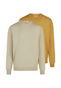 redmond - Pullover 2er Pack Basic - Schwarz