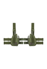 normani® - Pistolenbeinholster Set für Rechts + Links - Coyote