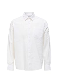 ONLY & SONS - Freizeithemd "Aiden", Regular Fit, Langarm, Kentkragen, für Herren - 188758 WHITE