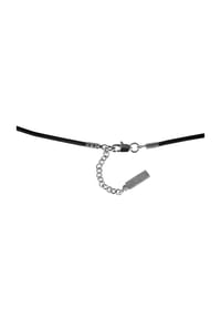 Adelia's Minimal Line - Halskette aus Kautschuk 50 cm - schwarz