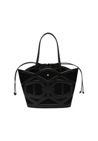 AIGNER AZZURRA - Shopper, Rindsleders und Baumwolle, für Damen - 0002  BLACK