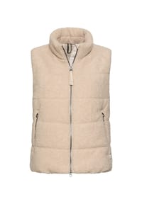 camel active - Teddy Weste mit Reißverschlusstaschen - Braun