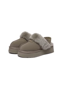 EVERAU® - Damen Plateau-Hausschuhe Wagtail - BLACK