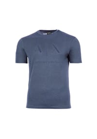 ARMANI EXCHANGE - Herren T-Shirt - Rundhals, Kurzarm, Logoprint, Baumwolle - Creme