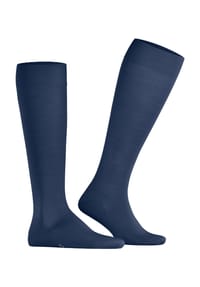 FALKE - ClimaWool Kniestrümpfe, Rippbündchen, feuchtigkeitsregulierend, für Herren - 3000 BLACK