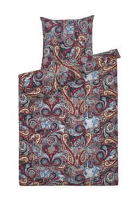 ESTELLA® Flanell-Bettwäsche "Paisley", 3-teilig - Atelier - 270 MARINE