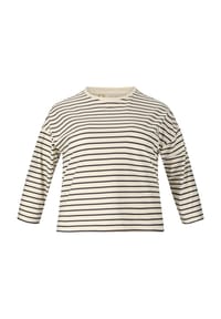 Q BY ENDURANCE - Langarmshirt Martine im gestreiften Design - 4371 Graystone