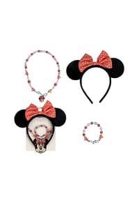 Disney - Disney Minnie Kinder Schmuckset – Niedliches Armband, Halskette & Ring - Mehrfarbig