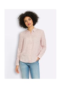 heine - Druckbluse - burgund-bleu-bedruckt