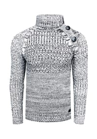 RUSTY NEAL® - Pullover mit modischen Zierknöpfen - Schwarz