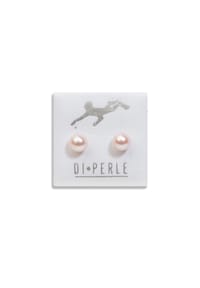 Adelia's - Damen Perlenschmuck 925 Silber Süsswasser Perlen Ohrstecker - weiß