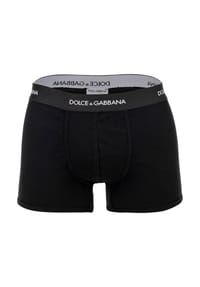 DOLCE & GABBANA - Herren Boxershorts - Fine-Rib Regular Boxer, Baumwolle, gerippt, Logobund - Khaki