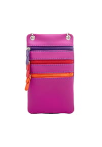 Mywalit - Brustbeutel "Puglia", Hochformat, Reißverschluss, Leder - 4 BLACKPACE