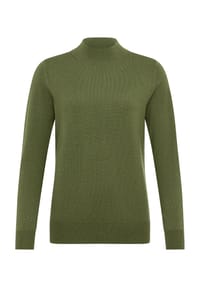 GALERIA - Seide-Kaschmir Pullover "Rom", Stehkragen, für Damen - AQUA