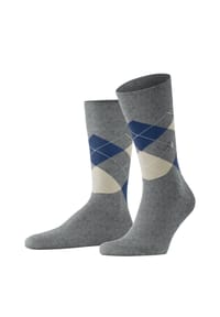 Burlington - King Socken, Komfortbund, Emblem, für Herren - 3011 BLACK-FLAMES