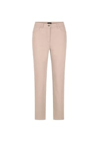 GOLDNER - Kurzgröße:  Baumwoll-Stretch Mom Jeans SARA - beige