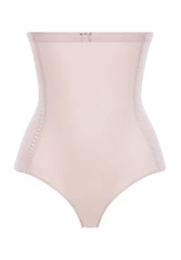felina - Maxi-Pant, High-Waist, filigrane Bogenkante, für Damen - light taupe