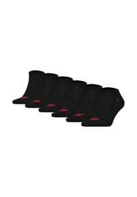 Levi's® - Sneakersocken, Low Cut Batwing Logo,, 6er-Pack - Schwarz