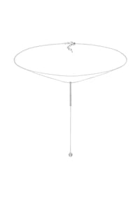 elli. - Halskette Y-Kette Solitär 925 Silber, Mit Kristallen Von Swarovski® - Silber