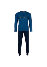 Sanetta - Jungen Schlafanzug Set 2-tlg. - lang, Bündchen, Pyjama, Kinder, Teens, Baumwolle - Blau