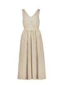 zero - Sommerkleid, V-Ausschnitt, für Damen - 1871 CREAM/BROWN