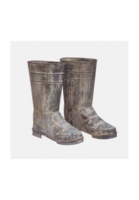 LOBERON - Deko-Stiefel 2er Set Arlivonne antikgrau - 