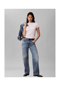 Calvin Klein Jeans - T-Shirt, Baumwolle, für Damen - 3FS PINK
