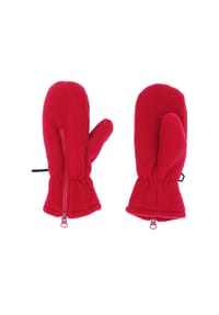 maximo® - MINI-Fausthandschuhe, Daumen Fleece, Reißverschluss - brombeere