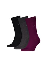 Calvin Klein - Mittelhohe Socken, 3er-Pack, Passform für Herren - 001 BLACK