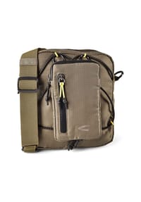 camel active SHORES - Shores Cross Bag mit reflektierenden Elementen - Khaki
