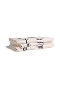 MÖVE - Saunatücher Wellness Querstreifen nature/dark grey - 081 - beige