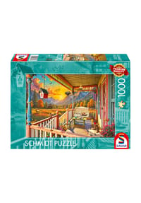 Schmidt - Bilderpuzzle "Bergland-Veranda", 1000 Teile - 