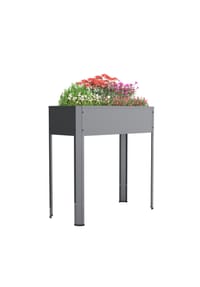 blumenkasten hoch und breit XL Pflanzkasten "Ethica" in Struktur Optik breite Version (Olivgrn)   Kreher Technik