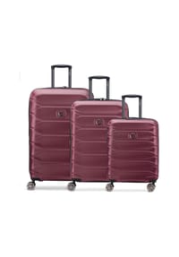 DELSEY PARIS Meteor - Meteor 4 Rollen Kofferset 3-teilig mit Dehnfalte - deep black