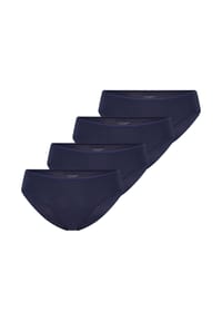 uncover by SCHIESSER - Tai Slip 4er Pack Bamboo Cotton - Dunkelblau